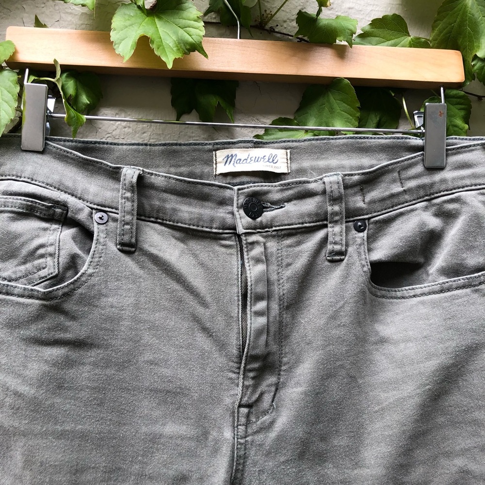 Madewell Olive Green Skinny Jeans - Picture 2 of 5